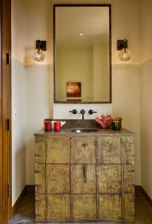 powder room Rustic