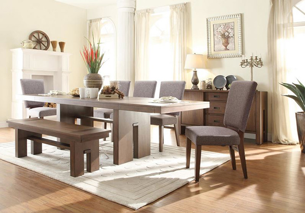 20 Lovely Dining Sets With Bench | Home Design Lover