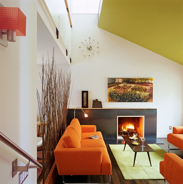 23 Fruity Orange  Sofa  Living  Room  Home Design  Lover