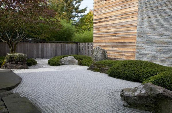 Japanese garden landscape exterior