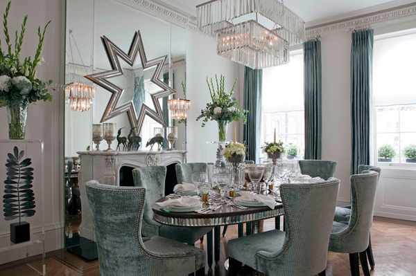 20 Beautiful Dining Rooms With Silver Accents Home Design Lover