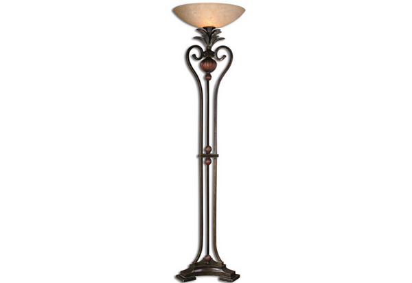 torch-like floor lamp