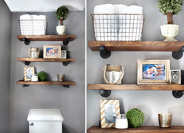 DIY restoration shelves