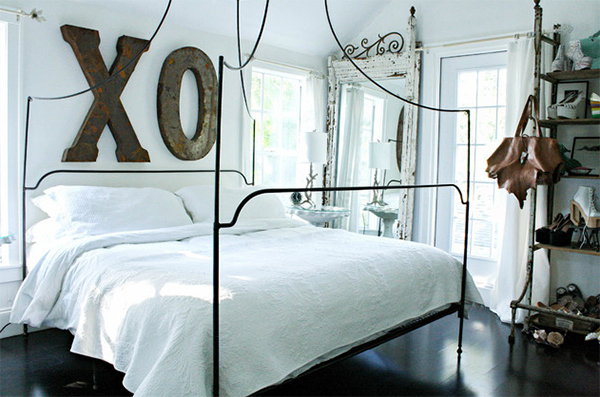 typography bedroom deisgns