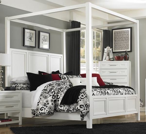 black white bed design
