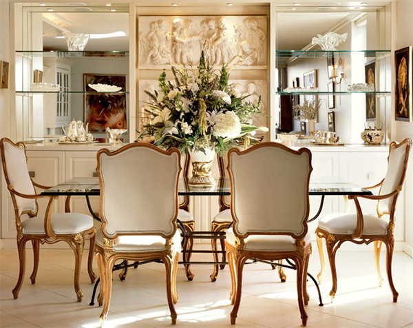 Dining Room Centerpiece Ideas With Gold