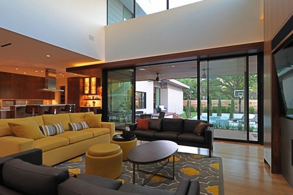 yellow living room