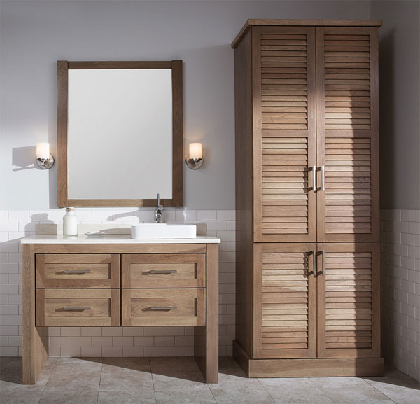 wood variety bathroom cabinet