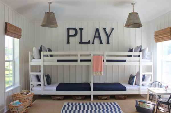 Bunk Room Typography Letter