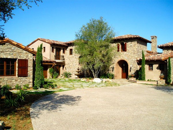 tuscany architecture gravel landscape exterior