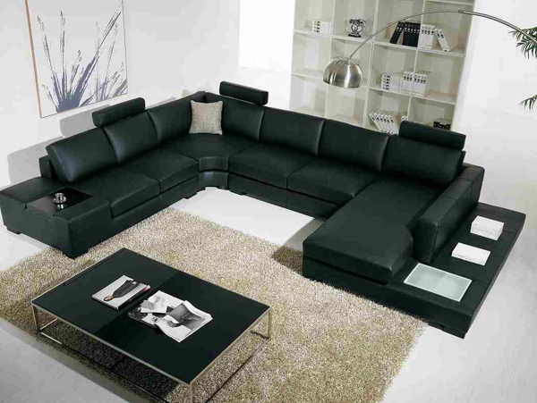 20 Modern Leather Living Room Furniture | Home Design Lover