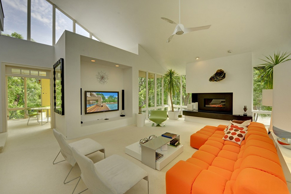 white living room