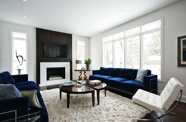 20 Impressive Blue  Sofa in the Living  Room  Home Design  Lover