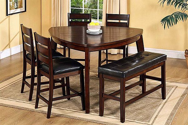 triangular kitchen table set