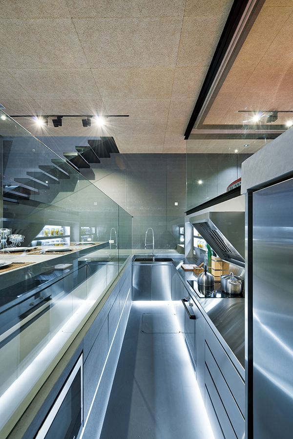 sunken kitchen