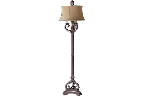 Mahogany Bronze Floor Lamp