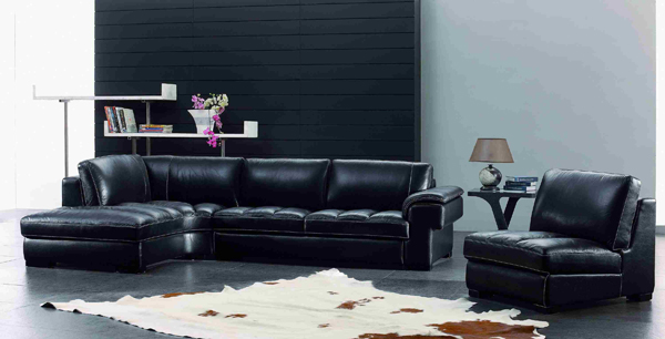 black armchair