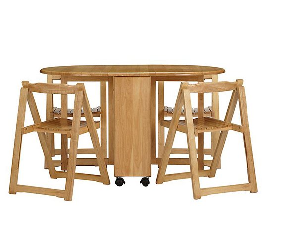 John Lewis Butterfly Folding Dining Table and Four Chairs