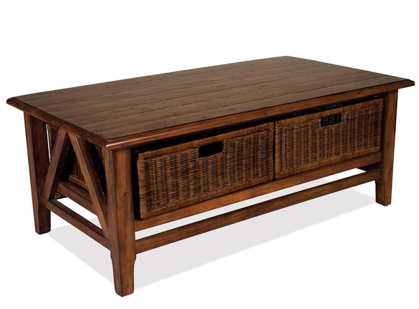 Coffee Table With Baskets Underneath : 51 Coffee Tables With Storage To Stylishly Stash Your Clutter - It is 40 inches by 40 inches.