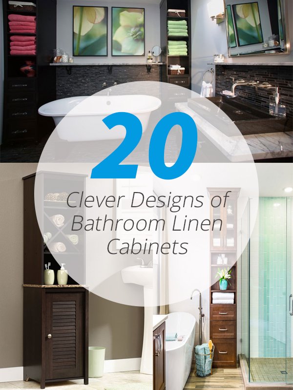 20 Clever Designs Of Bathroom Linen Cabinets Home Design Lover