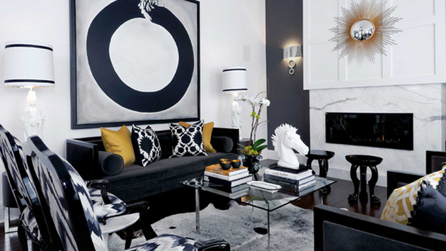 Ideas For Decorating Living Room With Black Sofa ~ Sectionals Living ...