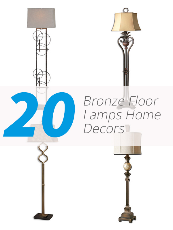 bronze floor lamp