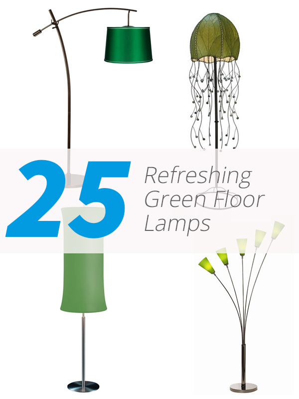 green floor lamps