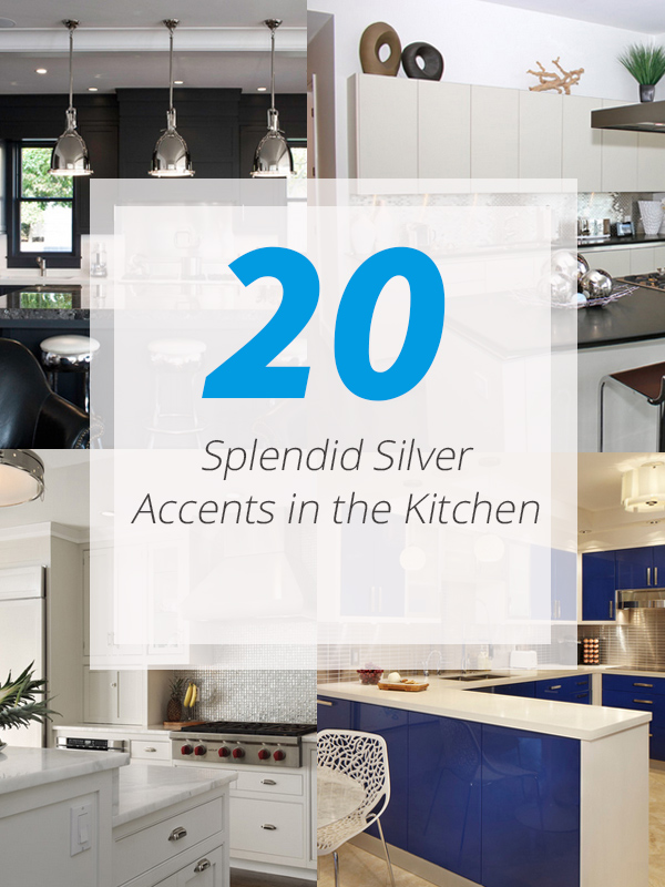 kitchen silver accents