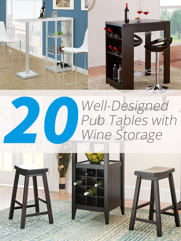 big lots pub table with wine rack