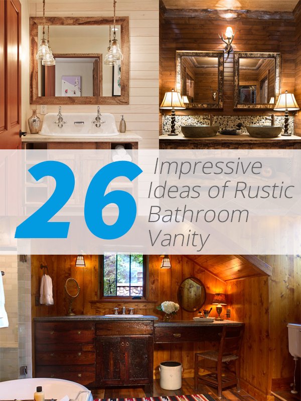 rustic vanity