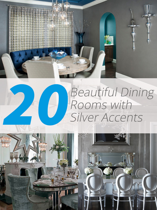 silver accents dining room