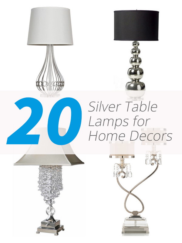 silver table lamps