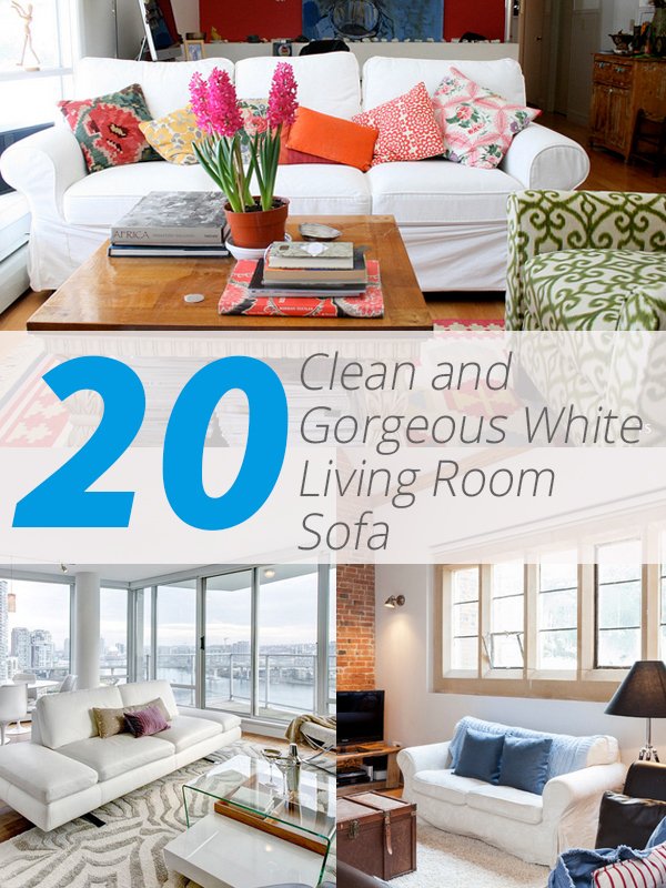 20 Clean And Gorgeous White Sofa Living Room Home Design Lover