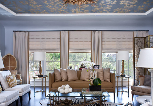 roman shades for family room