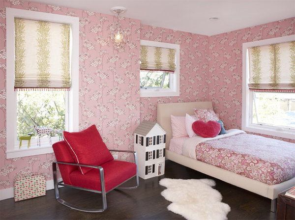 pink bedroom shades