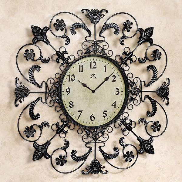 Fleur de lis Wall Clock