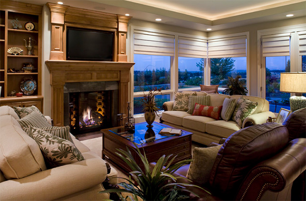 living window treatments modern fireplace luxury shades roman trends rooms windows contemporary decoration homes tv treatment things every simple decoist