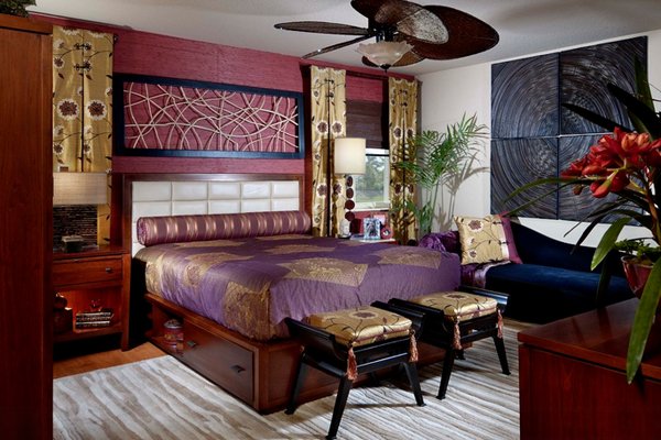 20 Pleasant Purple and Gold Bedrooms | Home Design Lover