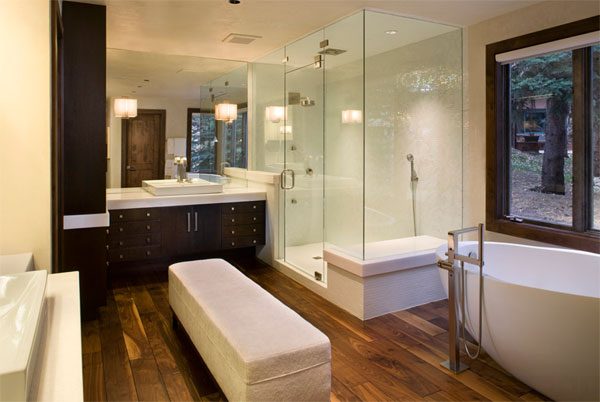 laminated tile bathroom flooring ideas