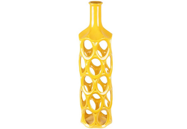 ceramic vase with holes