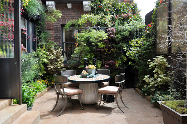 refreshing courtyard