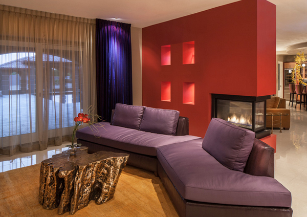 purple sofa designs
