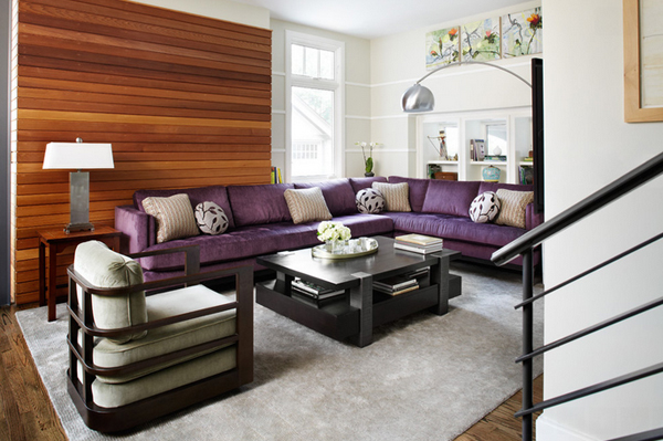 Staren Ontvangende machine bolvormig 20 Engrossing Purple Sofa in the Living Room | Home Design Lover