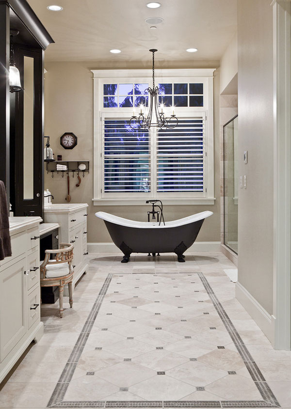 22 Collections of Classy Bathroom Flooring Ideas | Home Design Lover