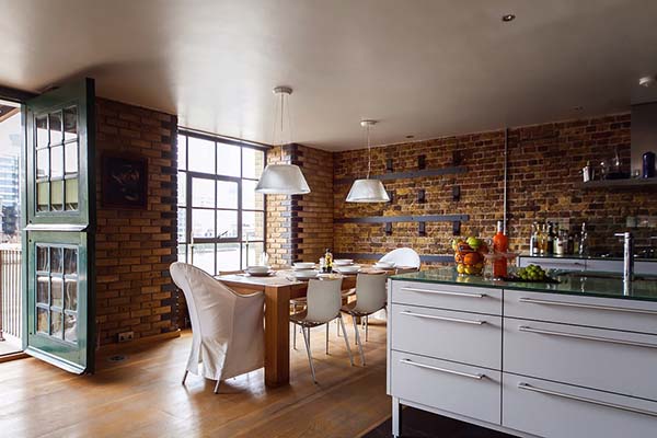 wooden dining table