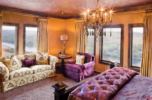 20 Pleasant Purple And Gold Bedrooms Home Design Lover