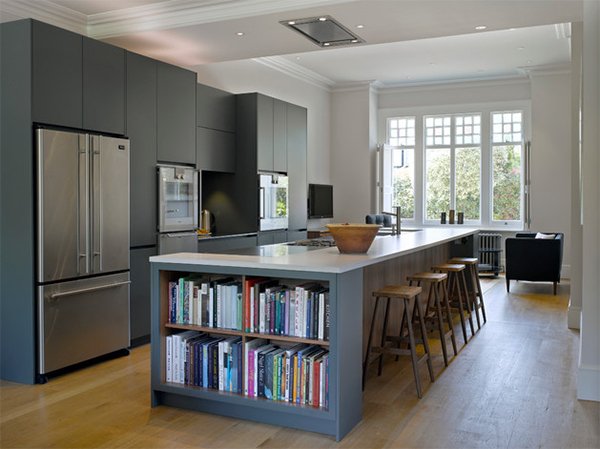 grey kitchen cabinets