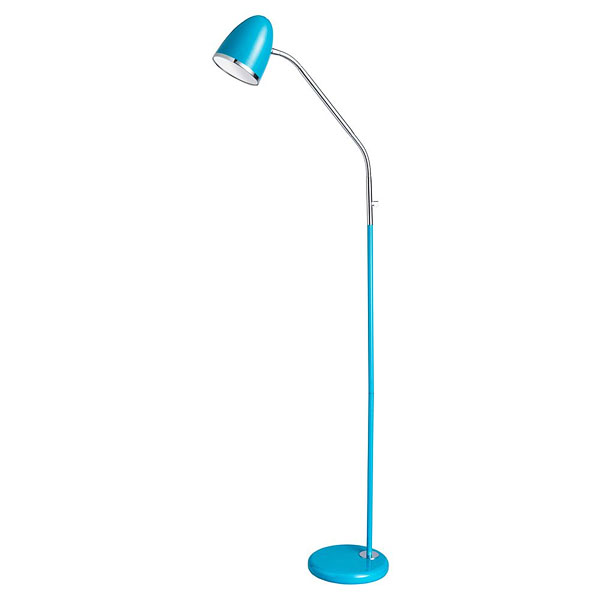 blue floor lamp