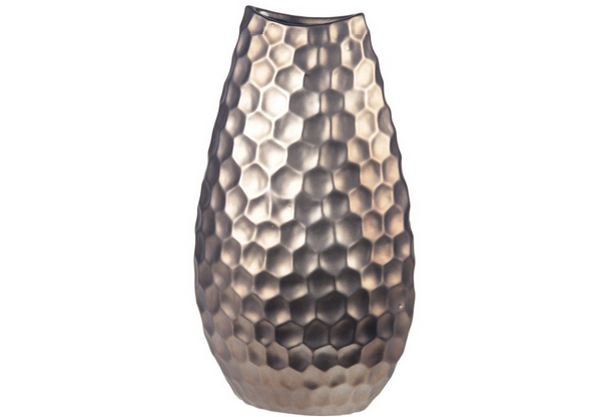 Silver Ceramic Vase