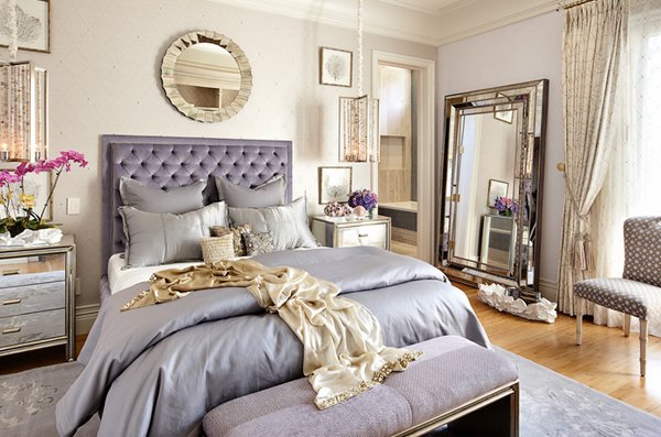 20 Pleasant Purple And Gold Bedrooms Home Design Lover